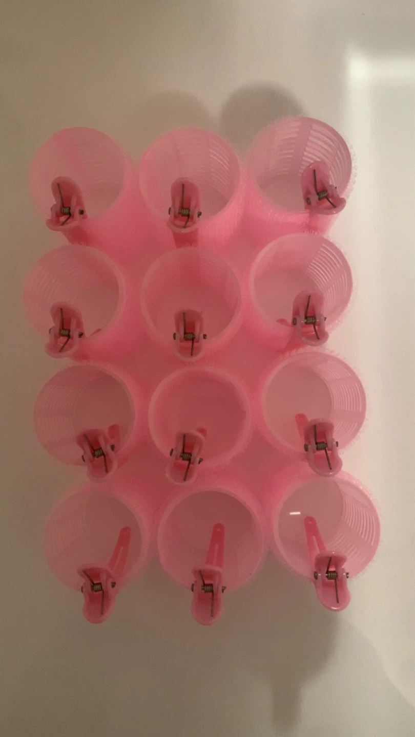 Pink Hair Rollers - Set of 12 - photo 2