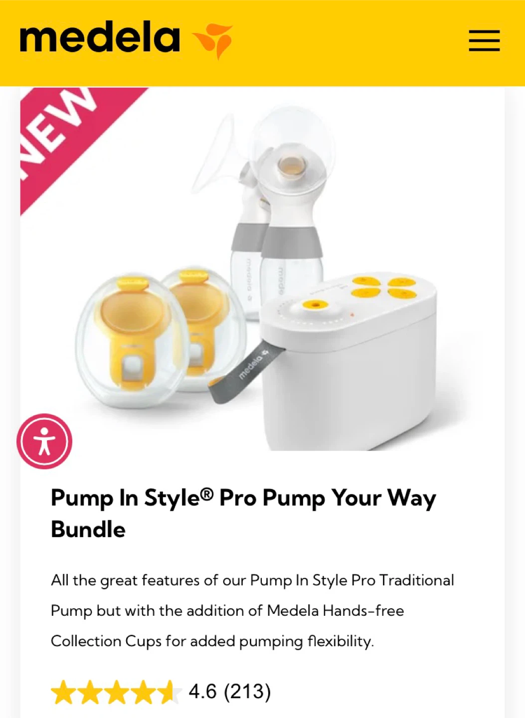 Medela Pump In Style Pro Pump Your Way Bundle