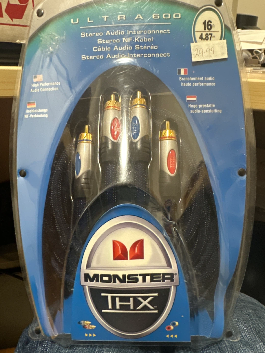 Monster Ultra 600 Stereo Audio Interconnect Cable