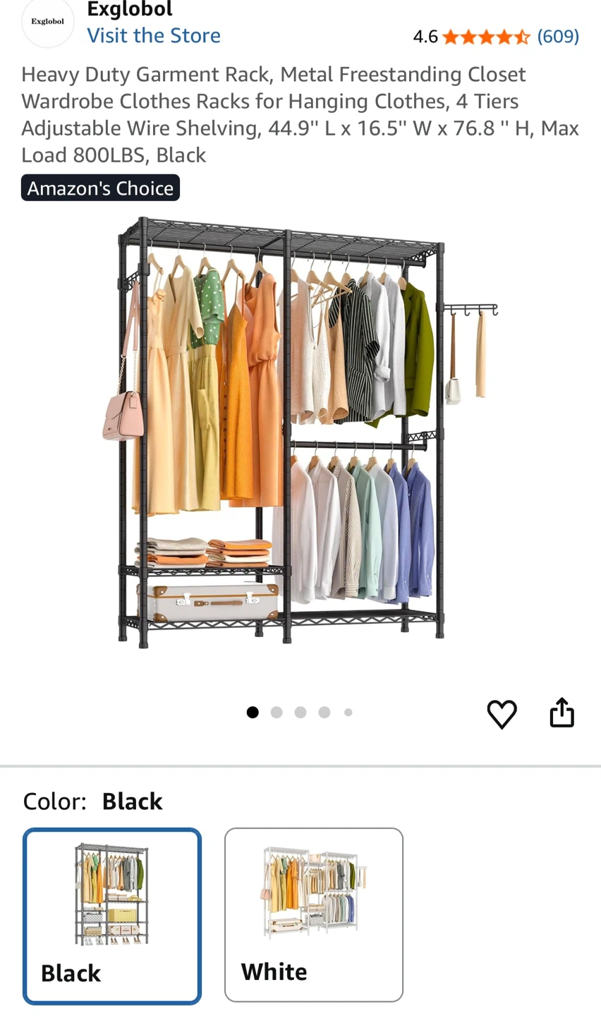Heavy-Duty Garment Rack (like a new!)