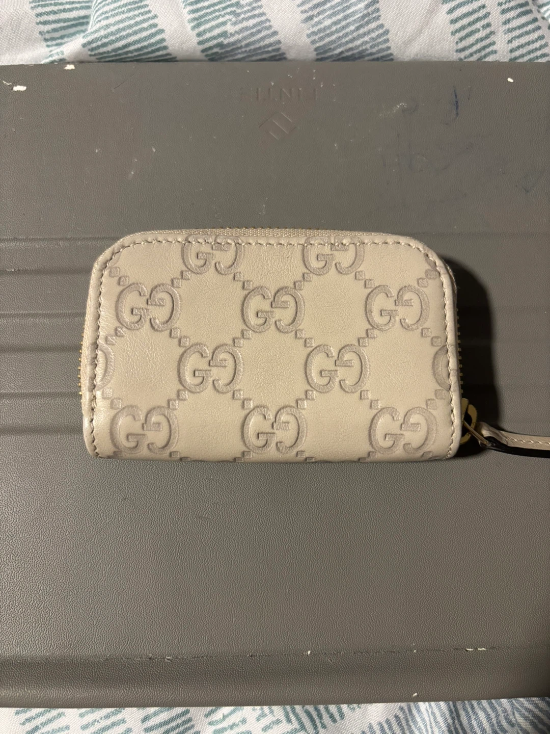 Gucci Beige Leather Coin Purse