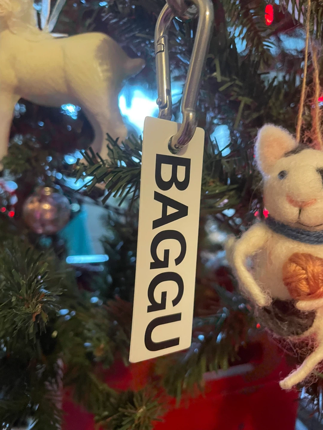 BAGGU Logo Keychain Lilac NEW - photo 3