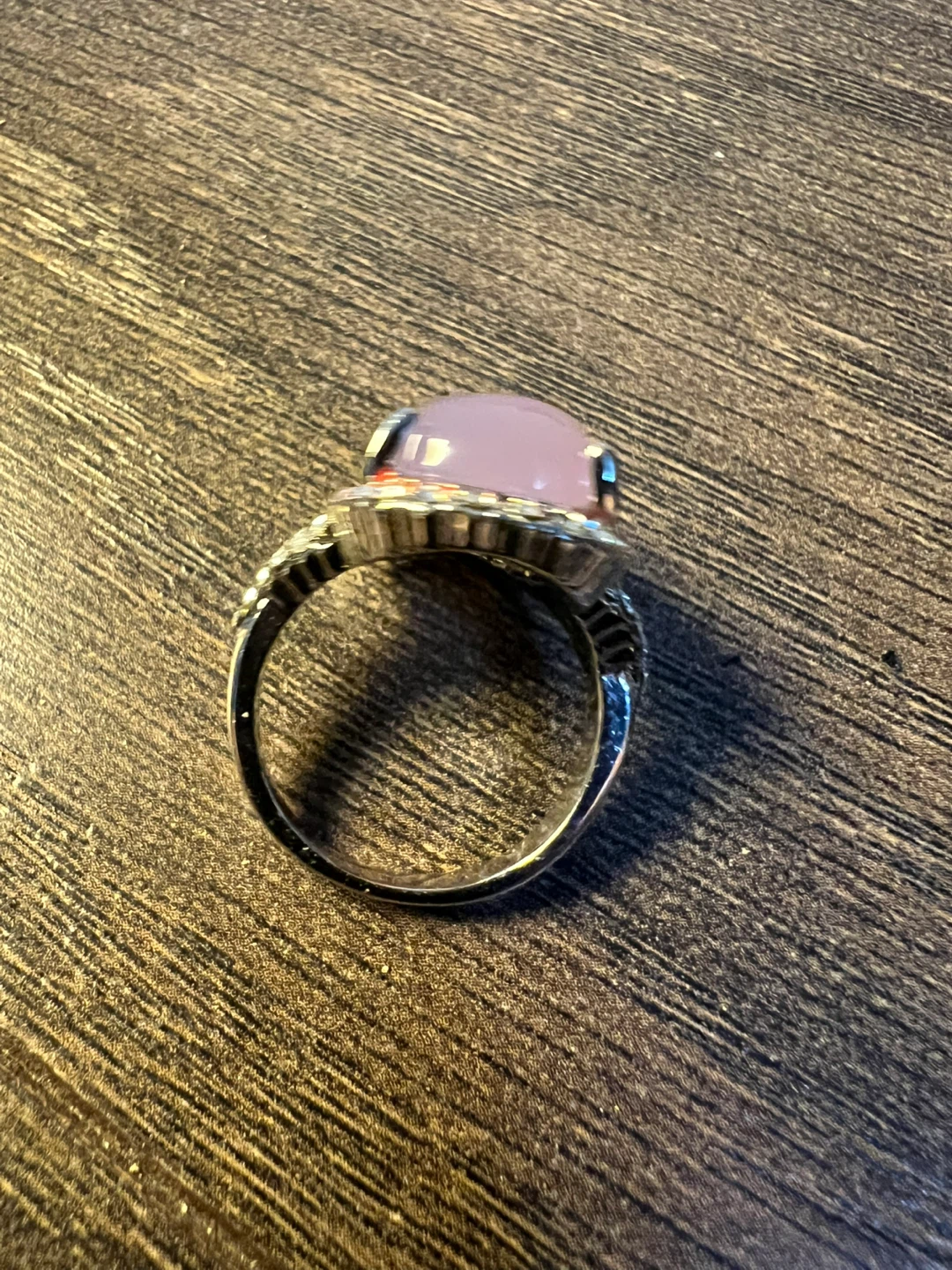 Ring with Pink Stone 925 silver - photo 2