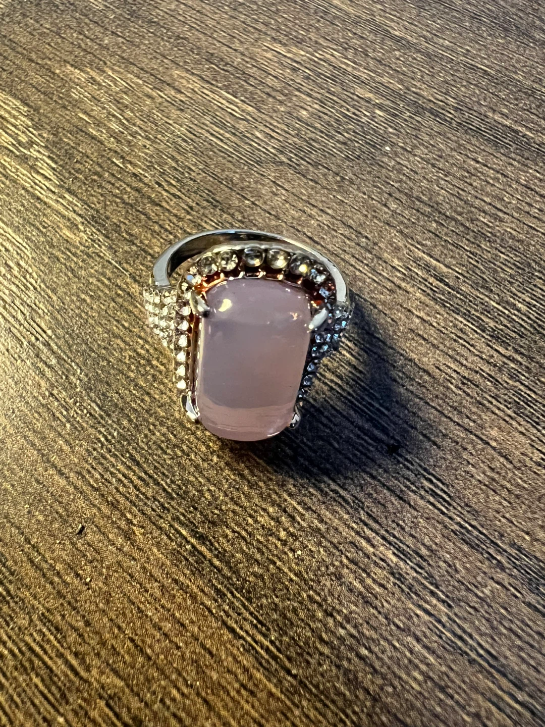 Ring with Pink Stone 925 silver