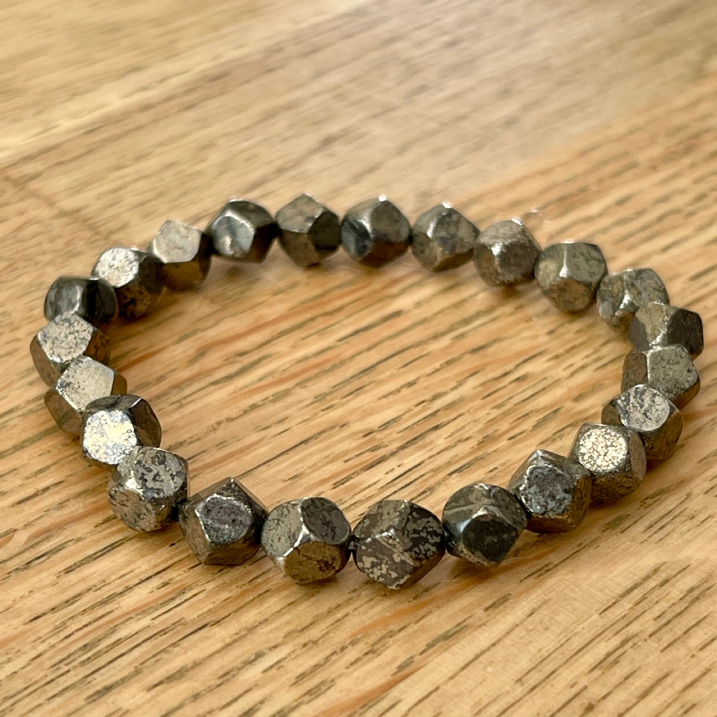Faceted Pyrite bracelet - photo 2
