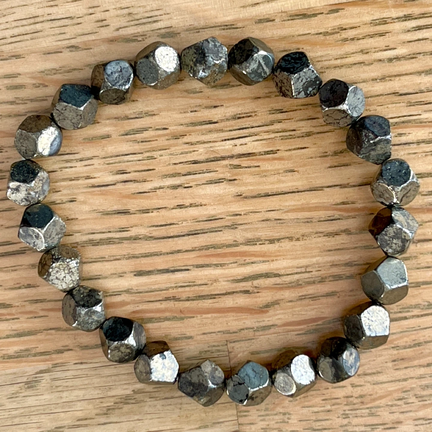 Faceted Pyrite bracelet - photo 3