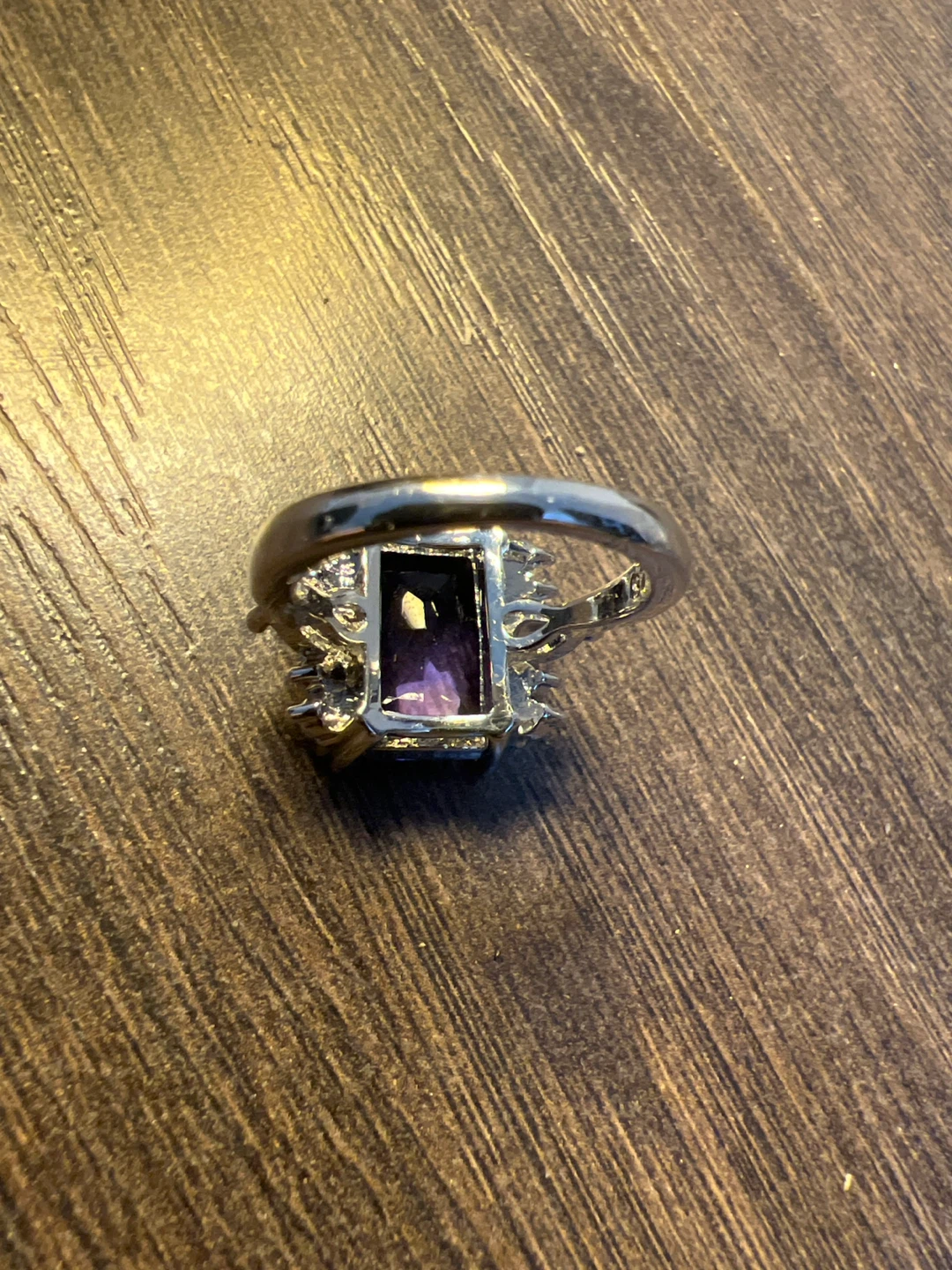 Purple Stone Ring 925 silver - photo 4
