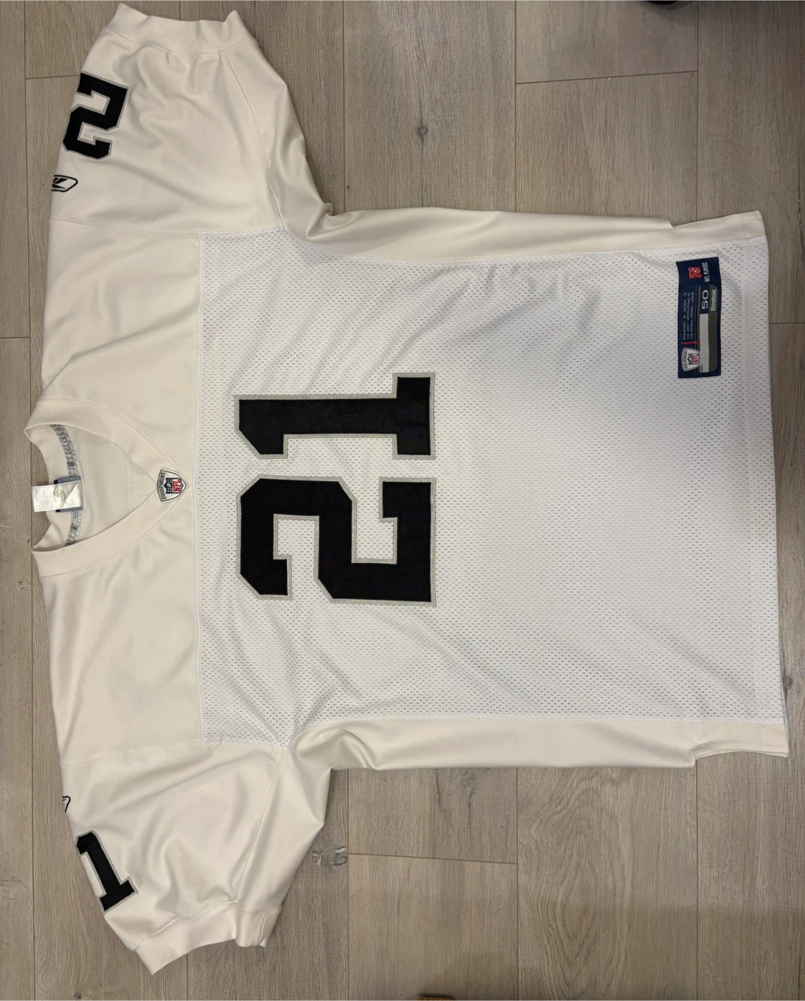 Nnamdi Asomugha Oakland Raiders Jersey Mens L (50) Reebok NFL