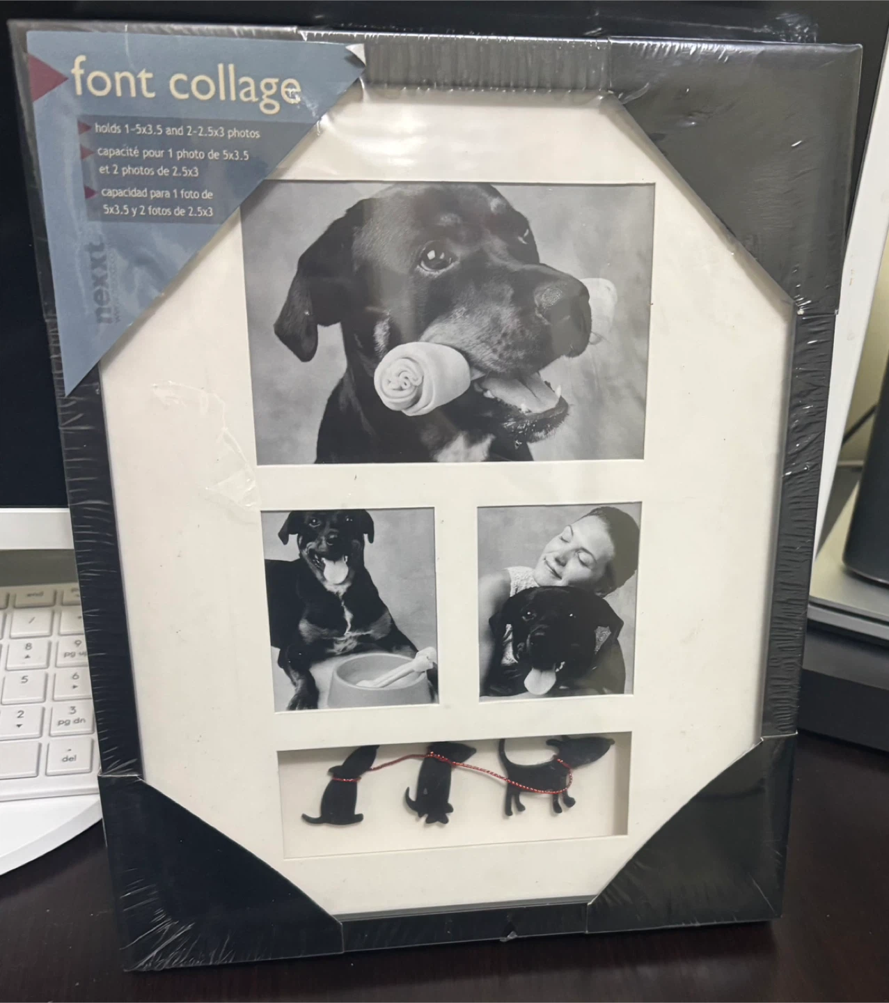 Nexxt Font Collage Picture Frame-dog version