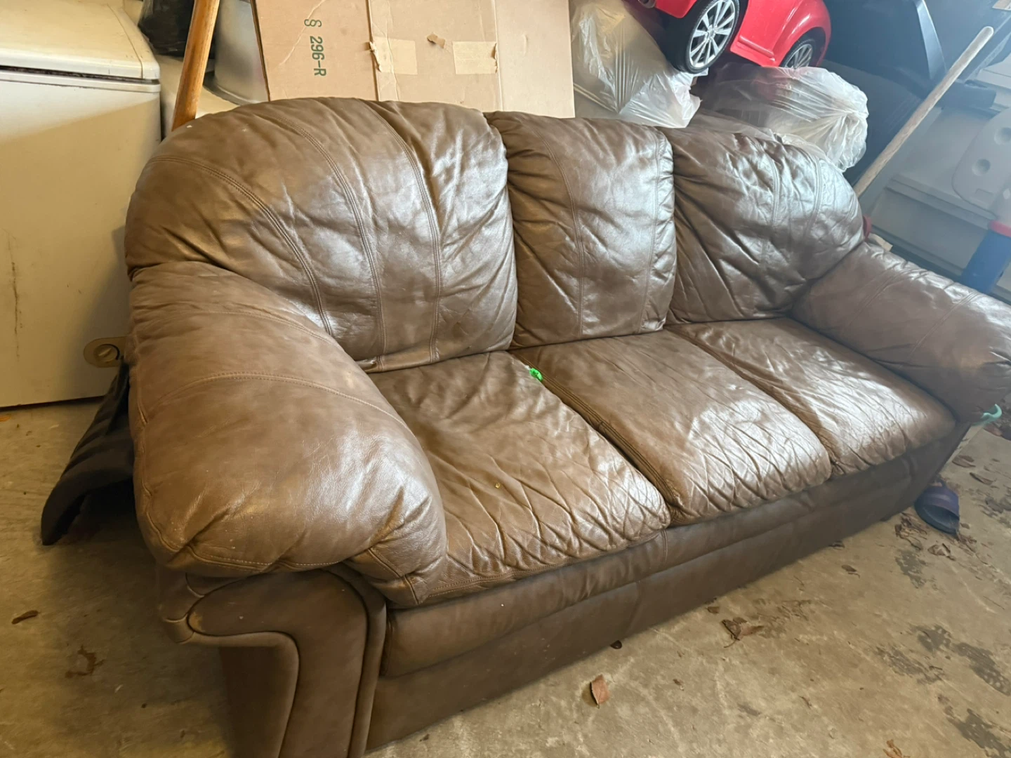 Leather Sofa - Brown