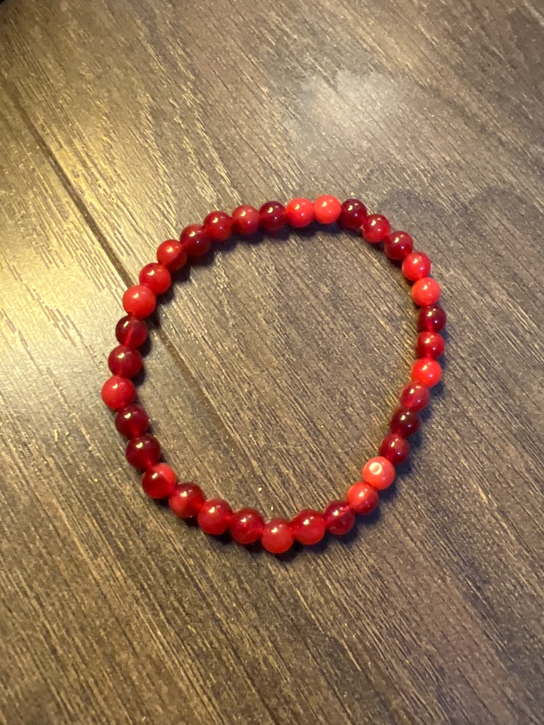 Red Beaded Bracelet