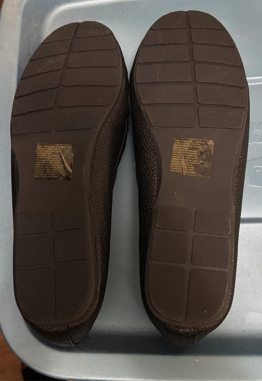 Ladies Black faux leather Loafers - Size 11 - photo 2