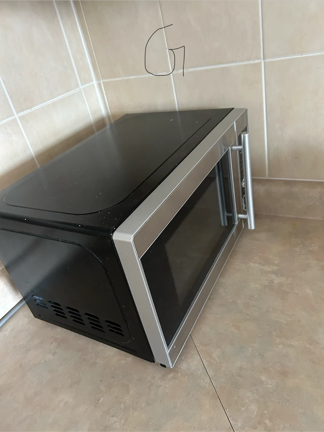 Black Microwave Oven