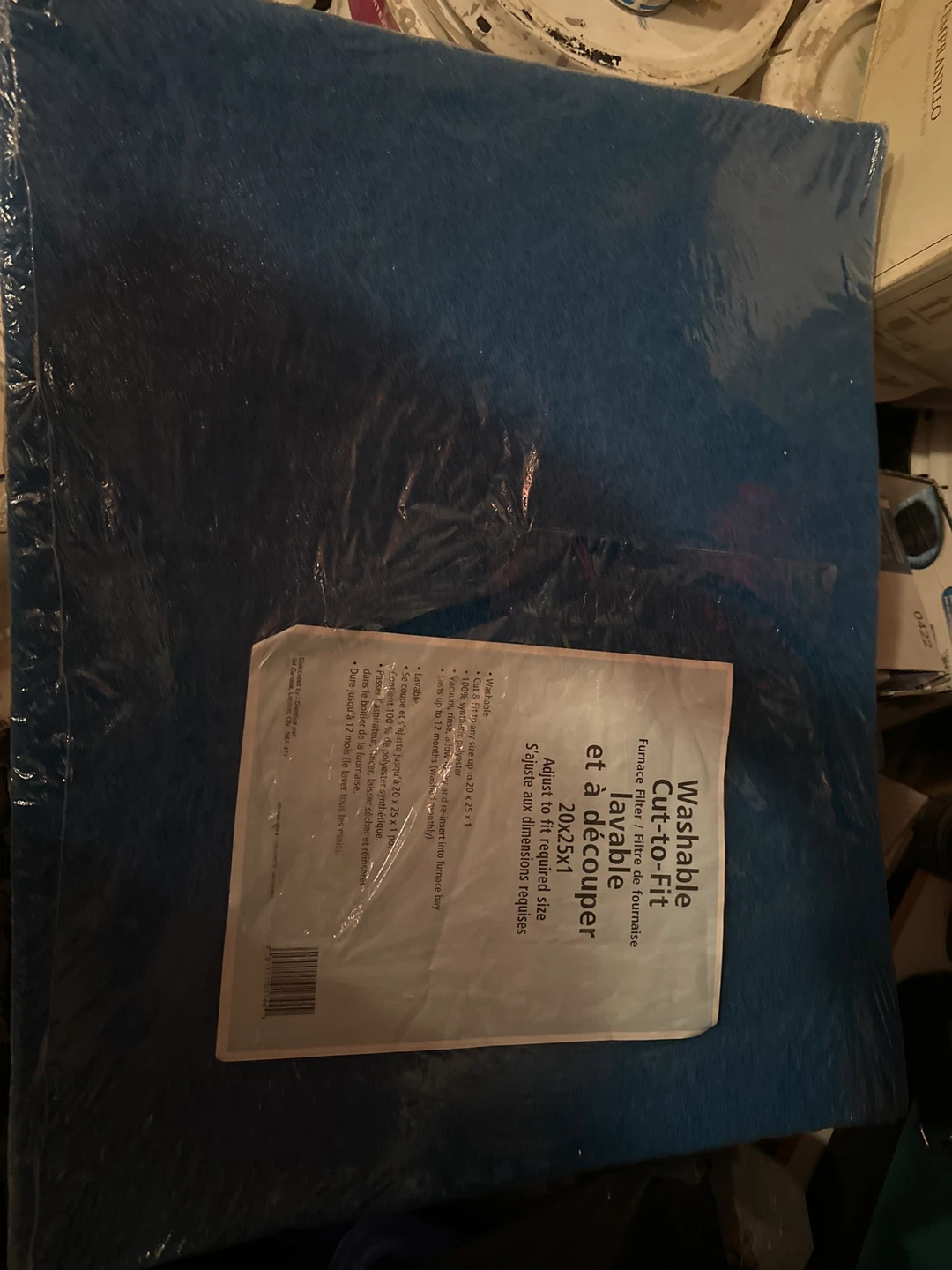 Washable Cut-to-Fit Furnace Filter 20x25x1