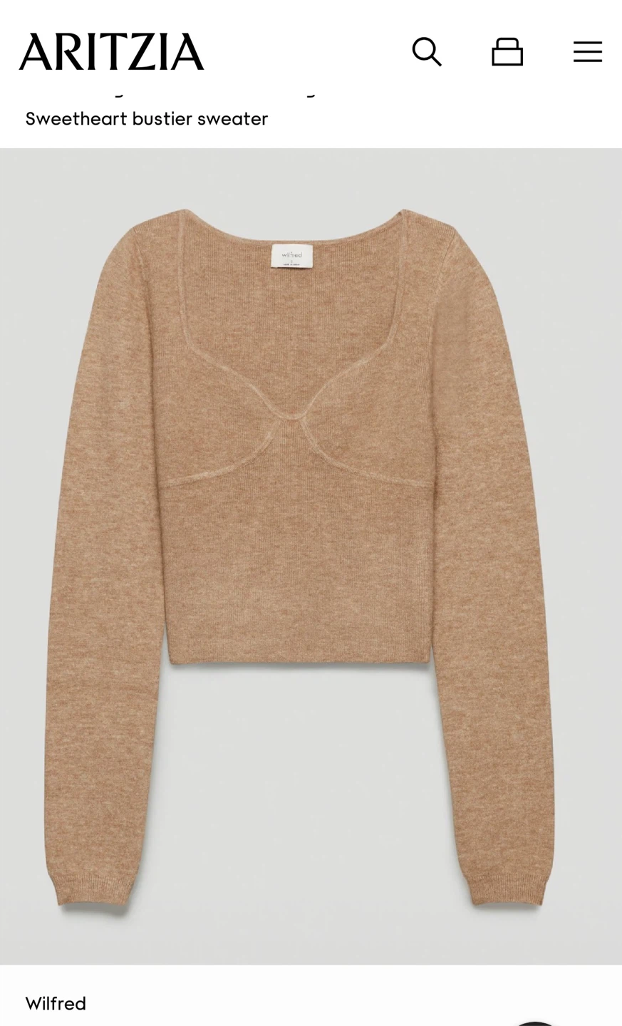 Wilfred Greer Sweater (heather gold camel)