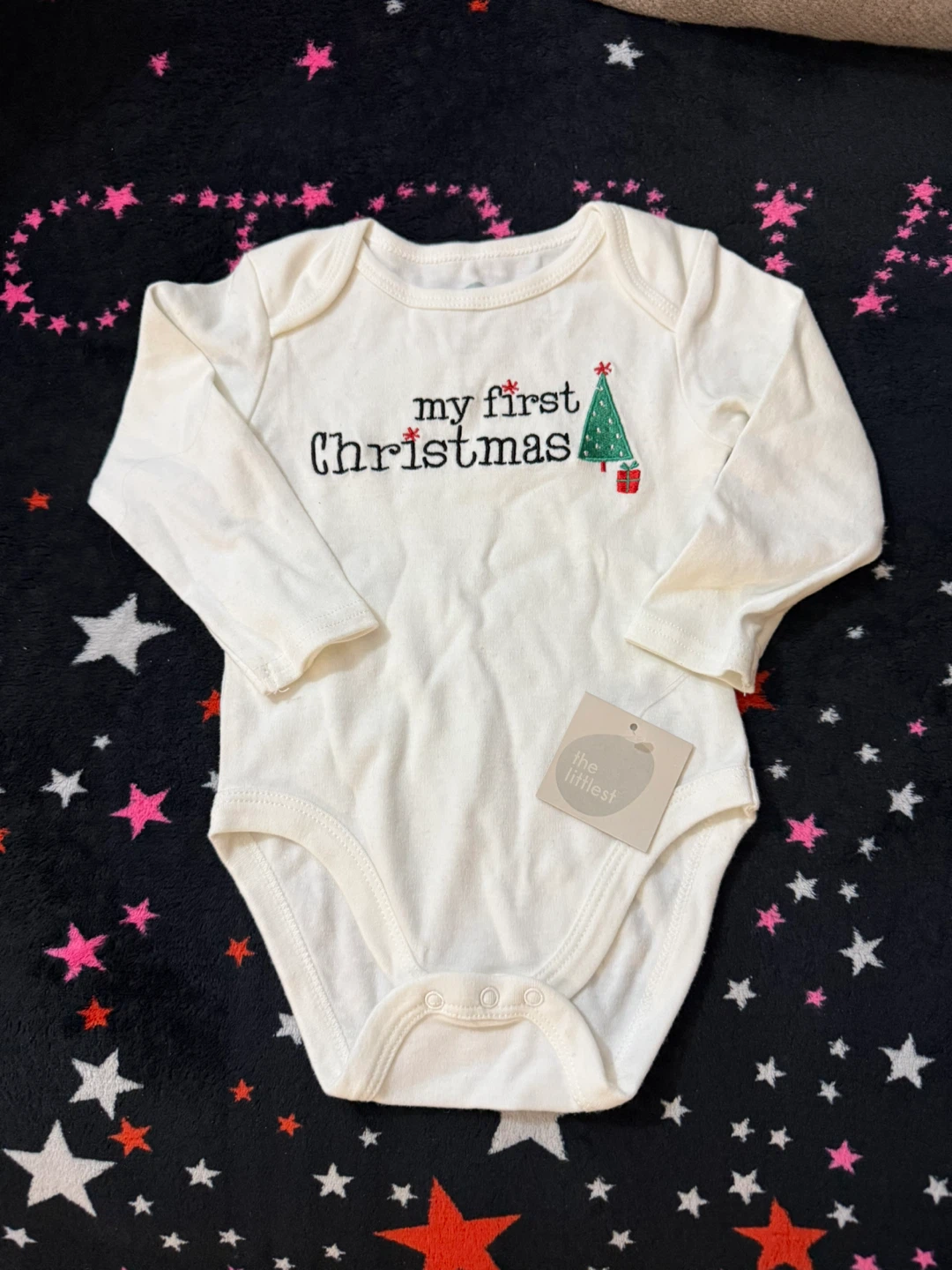 The Littlest 'My First Christmas' Onesie (6-12 Months)