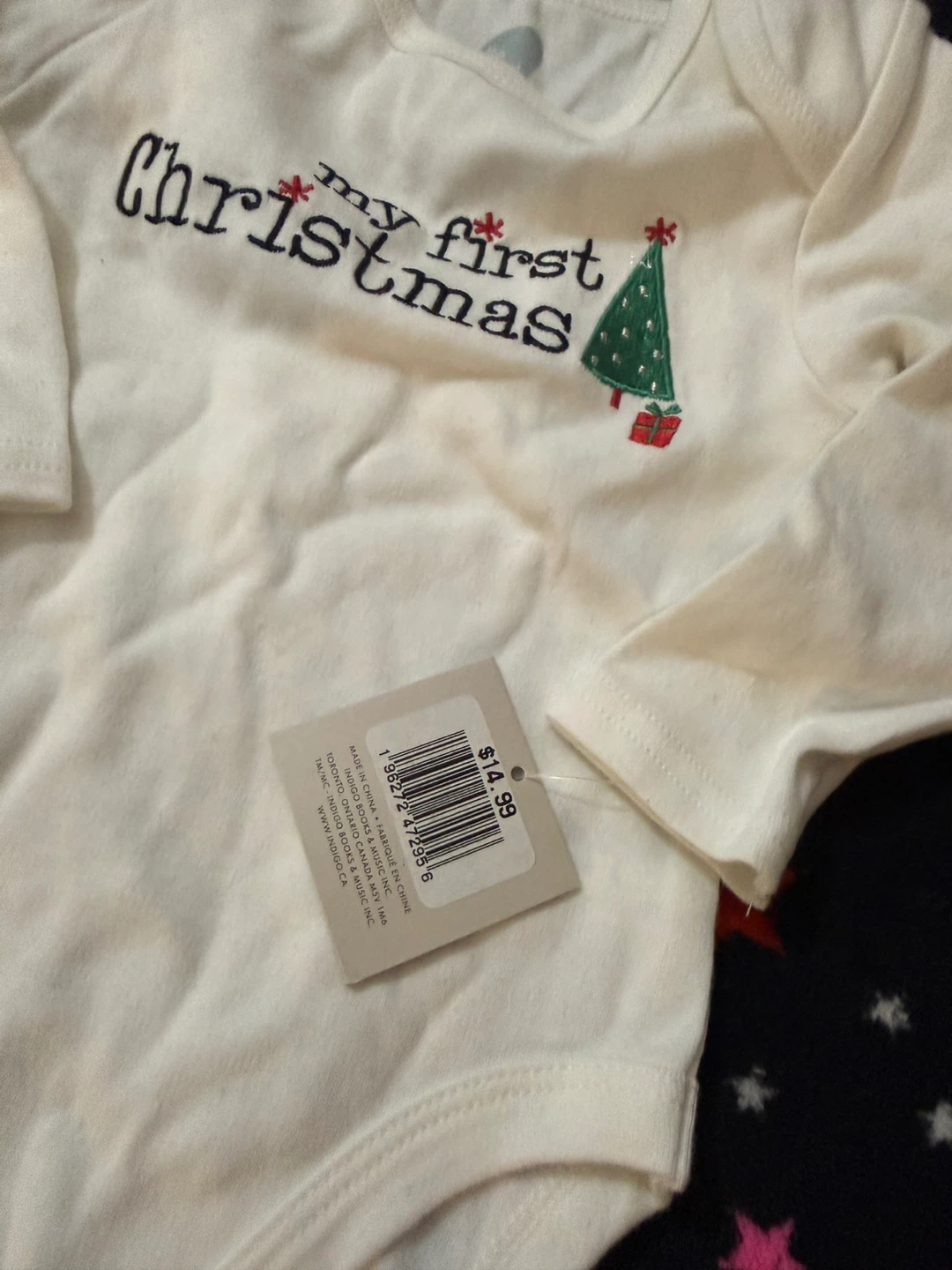 The Littlest 'My First Christmas' Onesie (6-12 Months) - photo 3