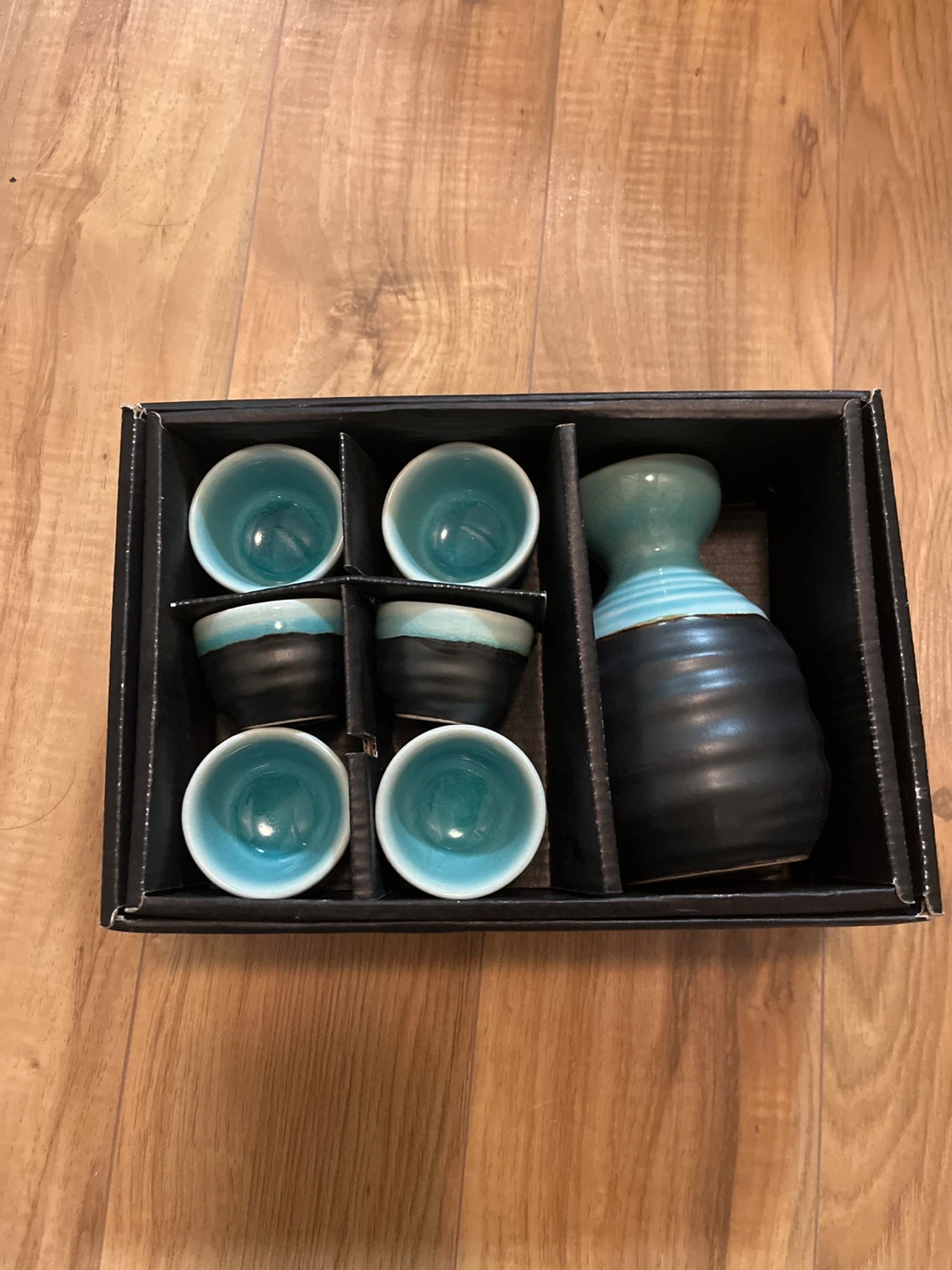 Sake Set with Carafe and Cups