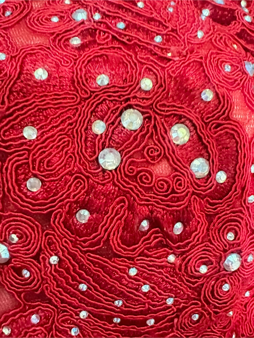 Anny Lee Red Lace Formal Dress - Size S