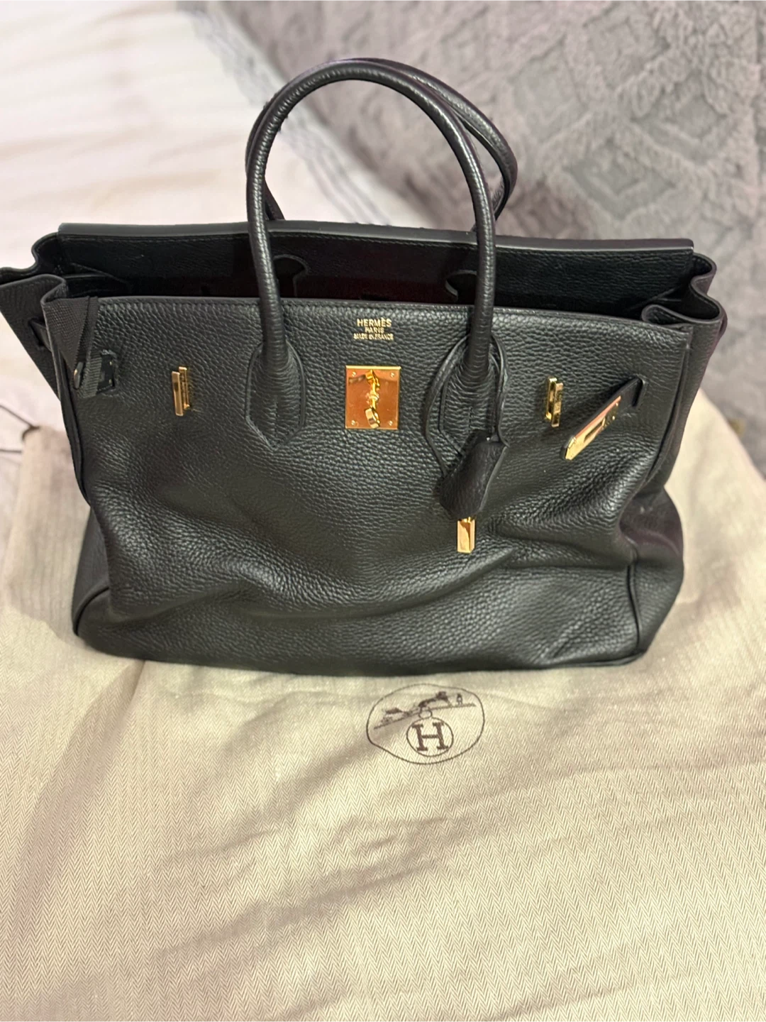 Hermès Black Leather Birkin Bag - photo 3