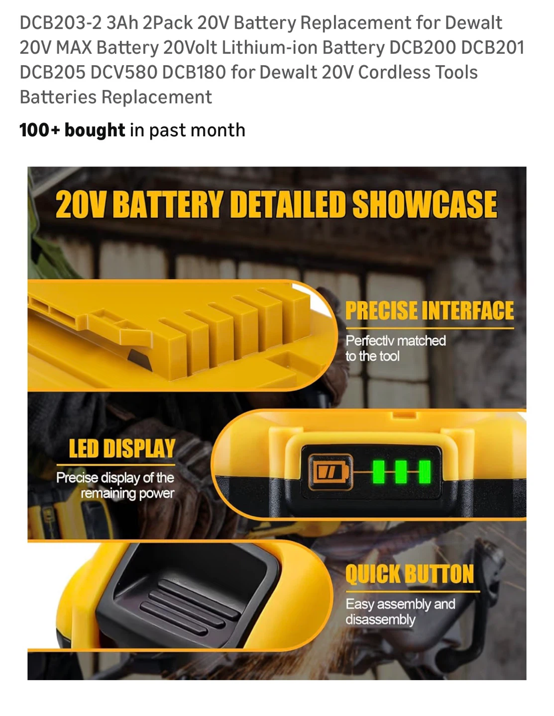 Brand New Dewalt 20V 3Ah Battery 2-Pack - photo 4