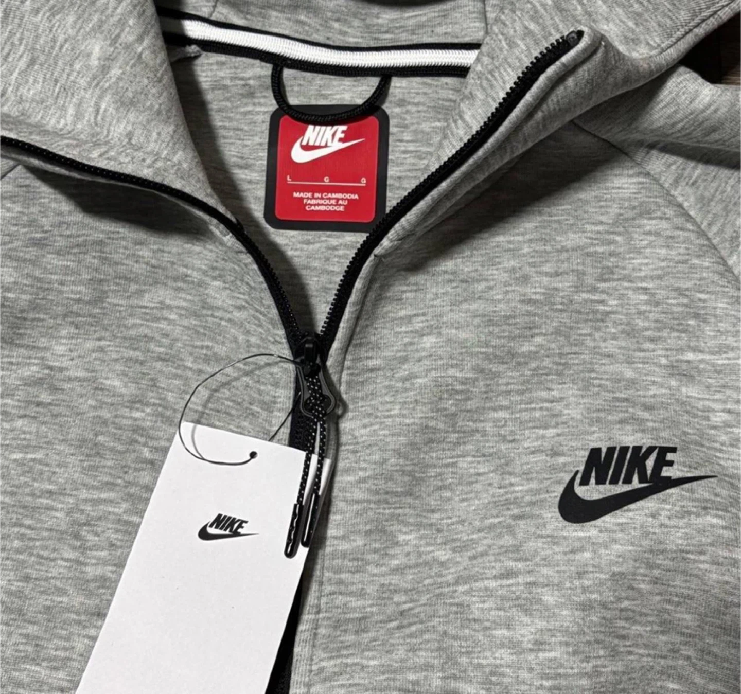 Nike Tech Fleece Full-Zip Hoodie Grey - All Sizes - photo 2