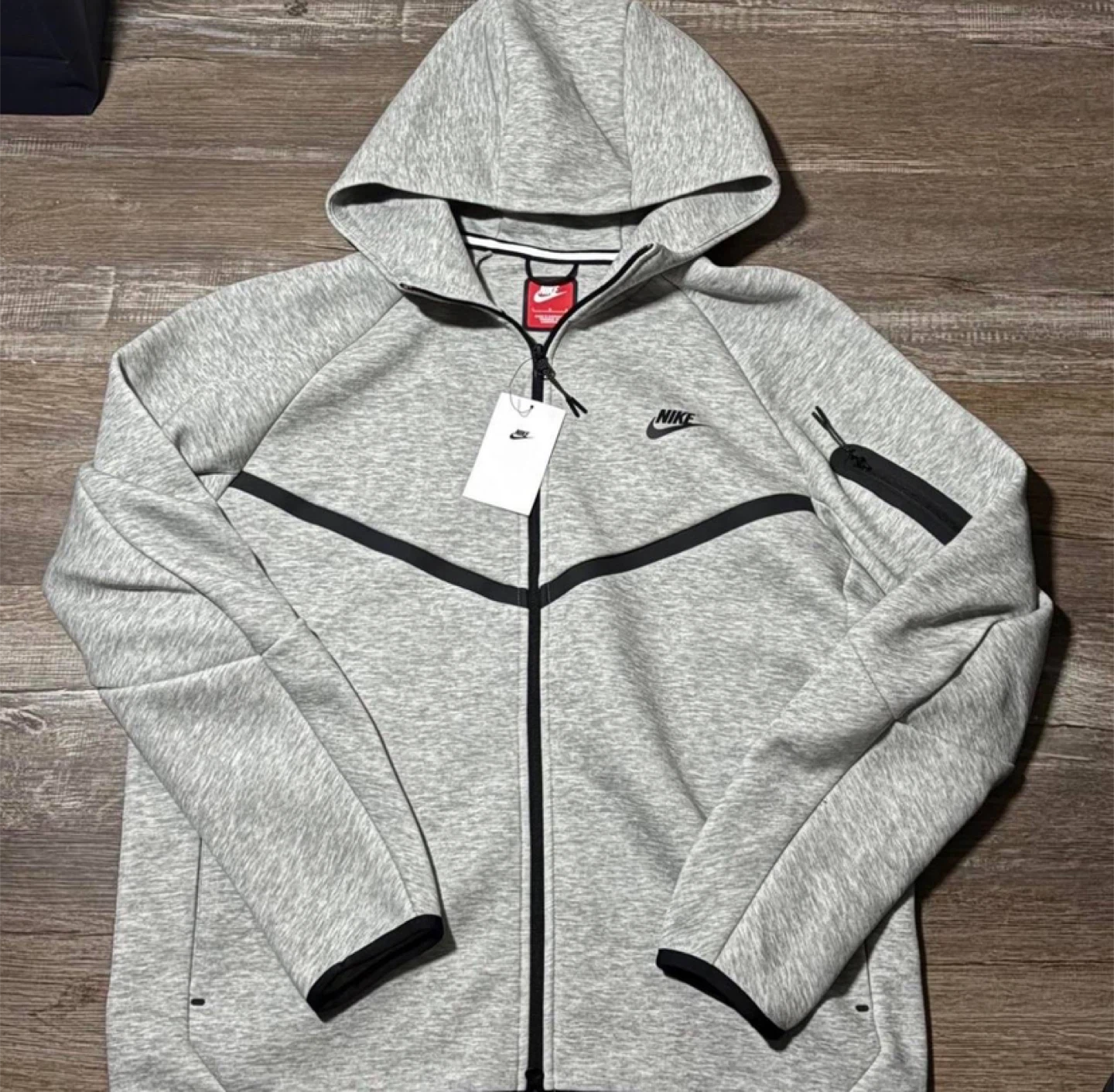 Nike Tech Fleece Full-Zip Hoodie Grey - All Sizes