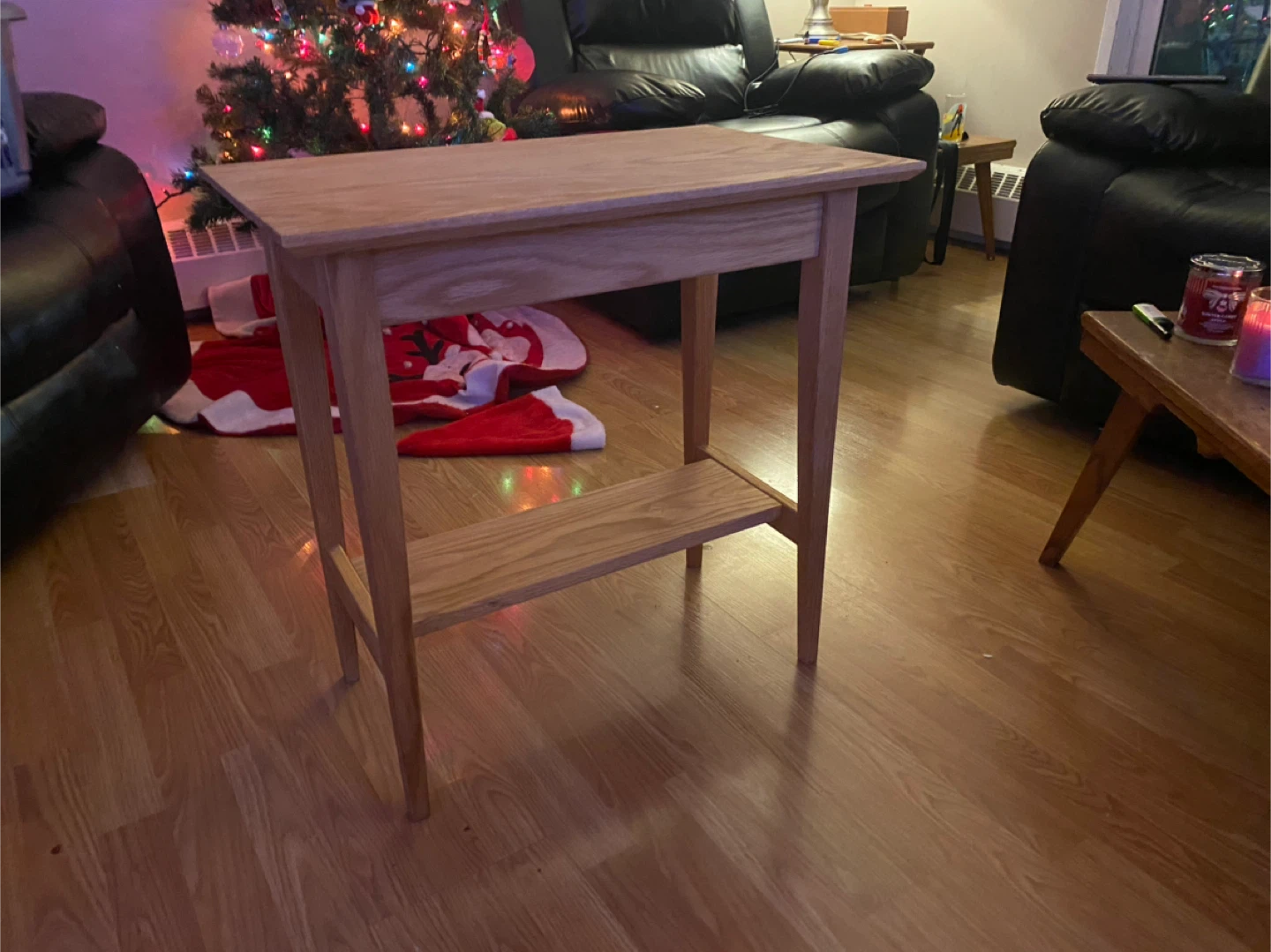 Hand Made Oak Side Table - photo 3