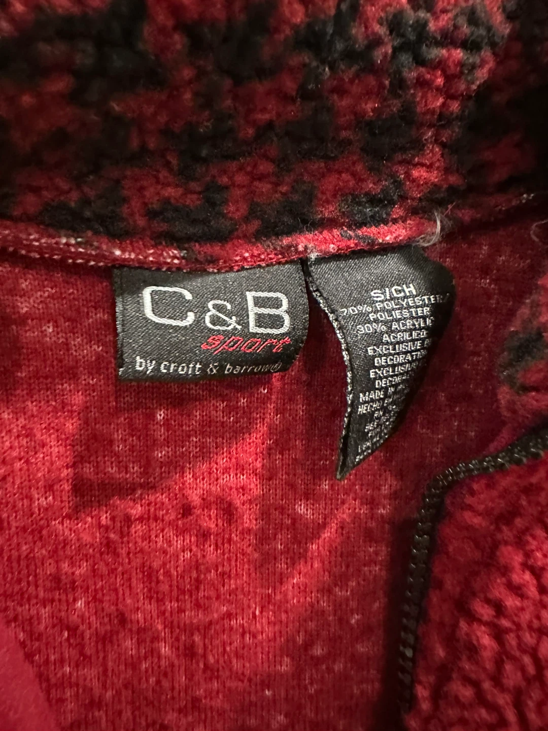 C&B Sport Fleece Pullover - Size S - photo 3