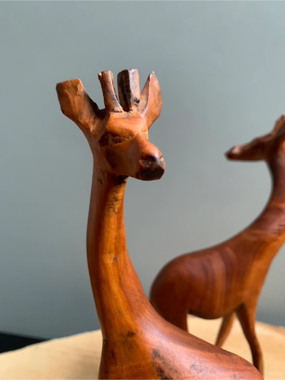 Vintage Wooden Giraffe Figurines - Set of 2 - photo 5