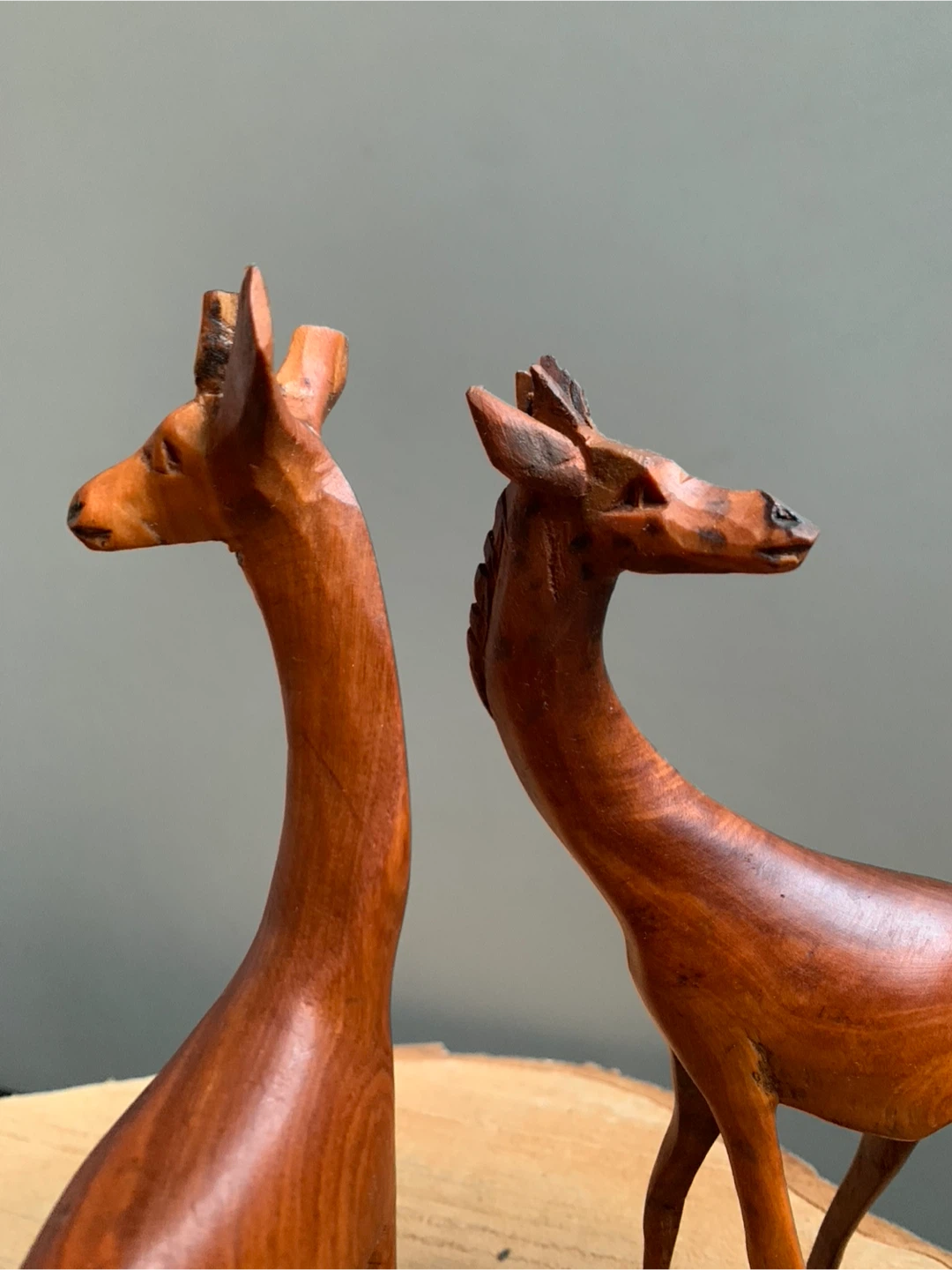 Vintage Wooden Giraffe Figurines - Set of 2 - photo 4