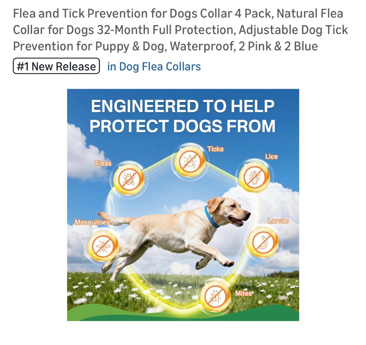 Brand New Flea & Tick Collar 4-Pack for Dogs - photo 2