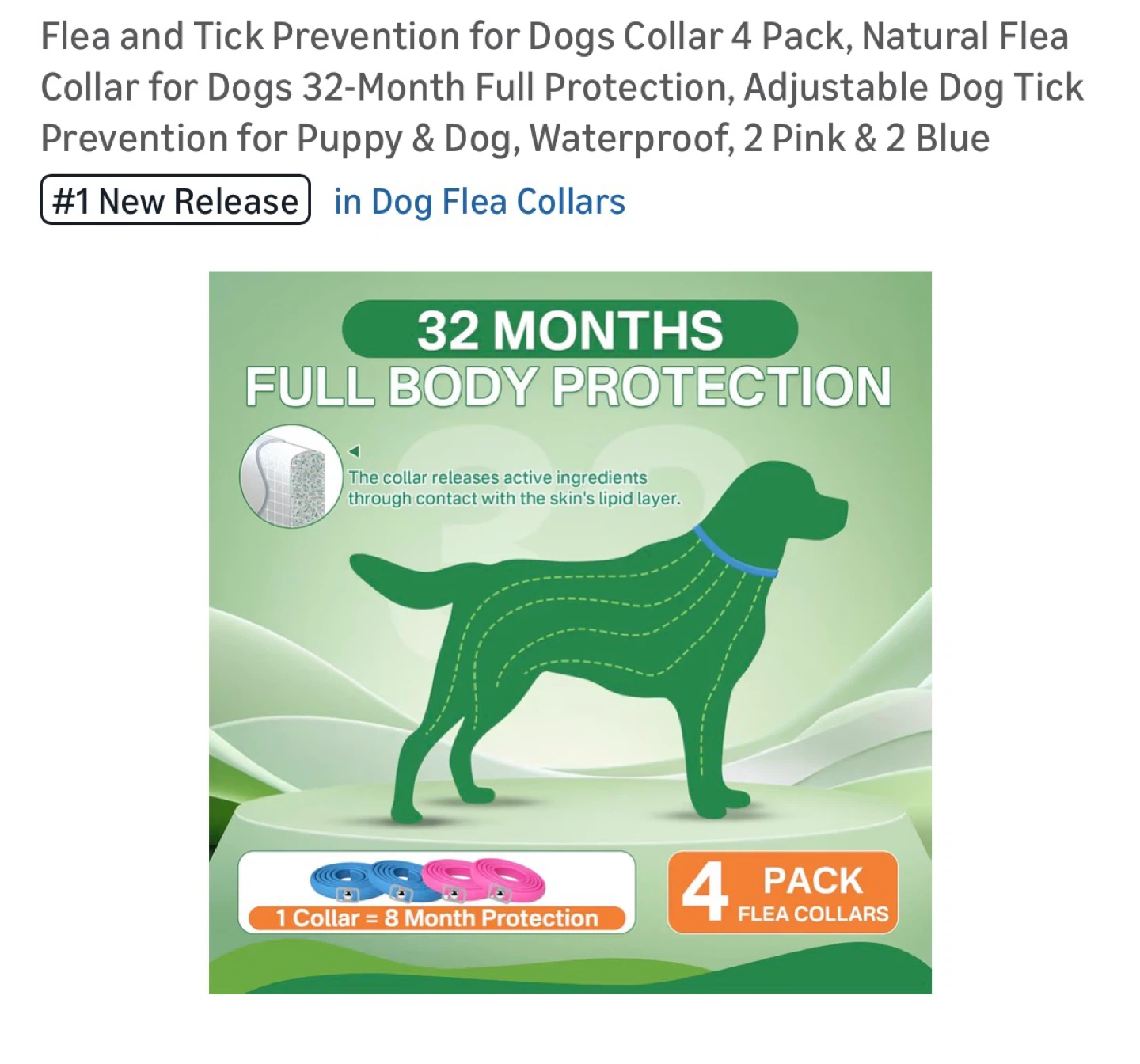 Brand New Flea & Tick Collar 4-Pack for Dogs - photo 3