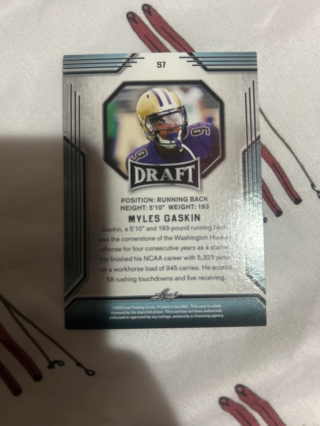 Myles Gaskin Football Card - photo 2