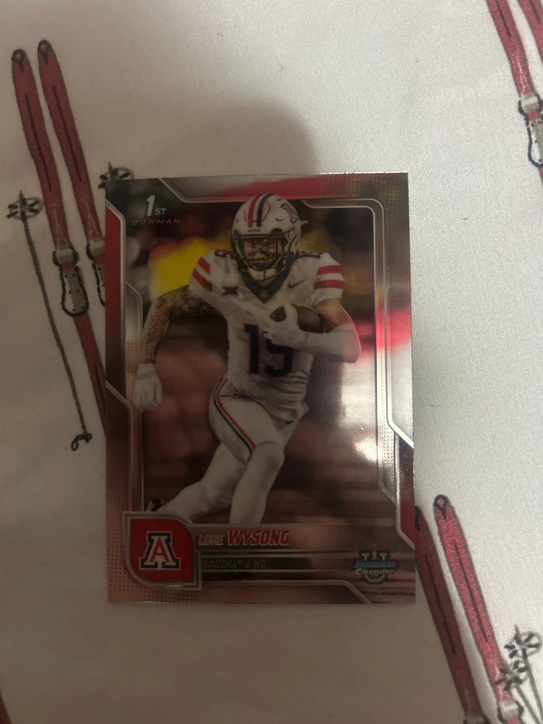 Luke Wysong Bowman Chrome Football Card