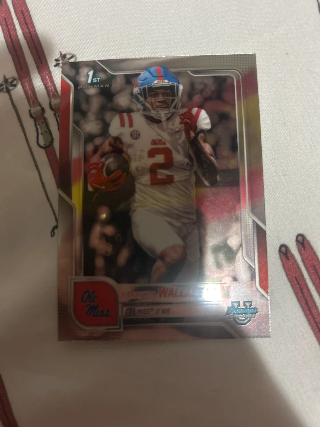 Harrison Wallace III Topps Bowman Rookie Card