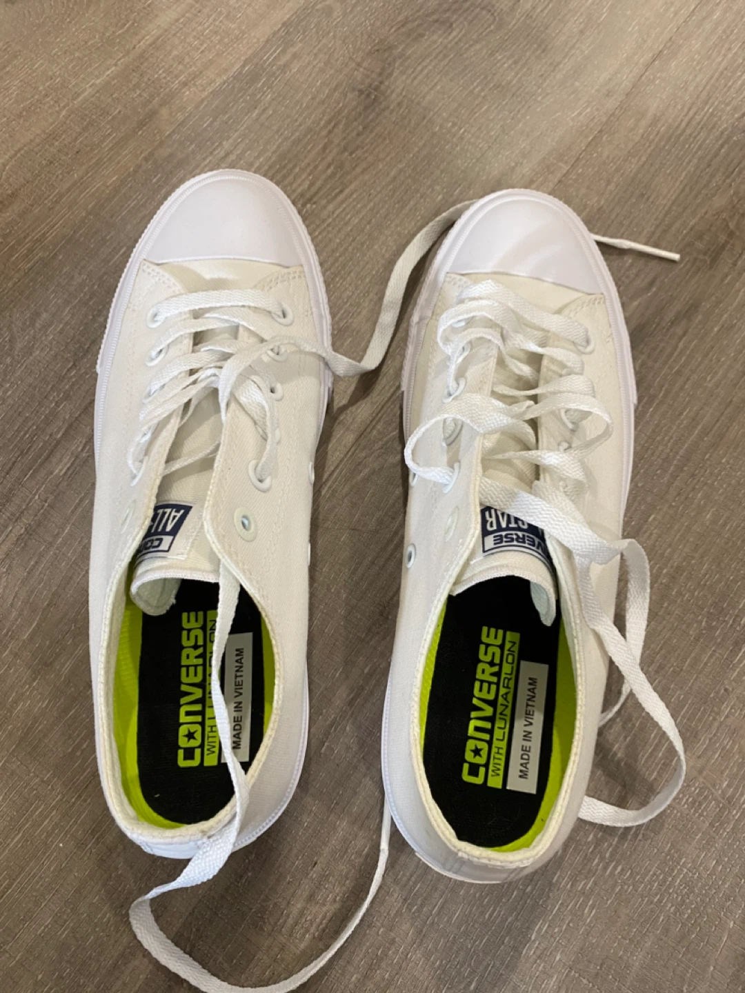 Converse All Star White Sneakers - Size 9