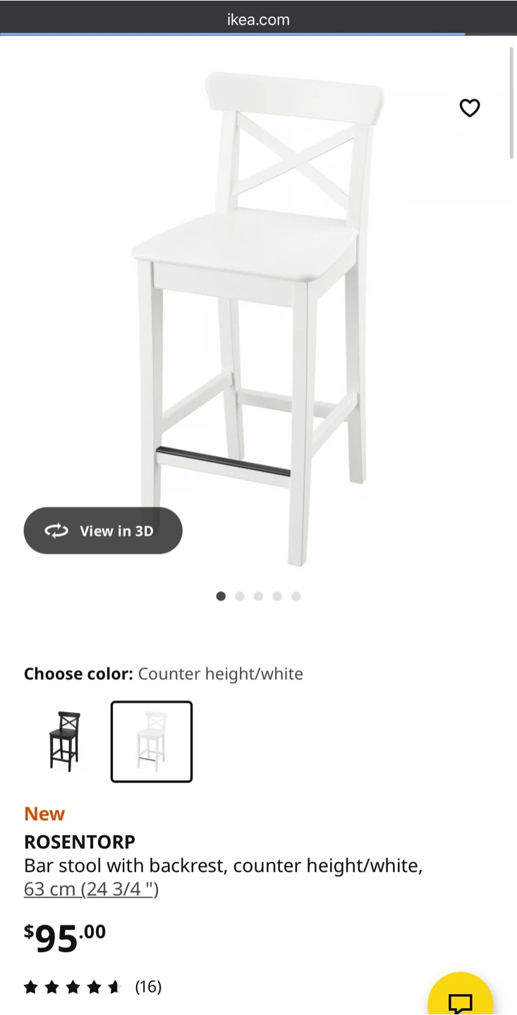 2 ROSENTARP Bar Stools / Chairs with VIPPART cushions - photo 5