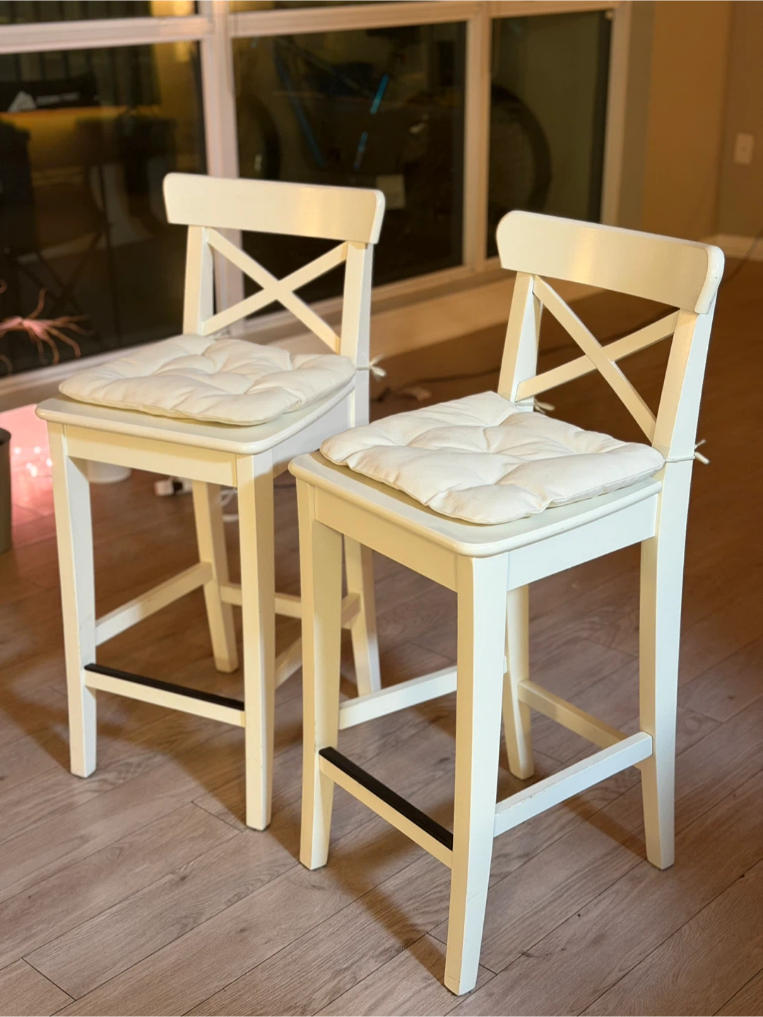 2 ROSENTARP Bar Stools / Chairs with VIPPART cushions