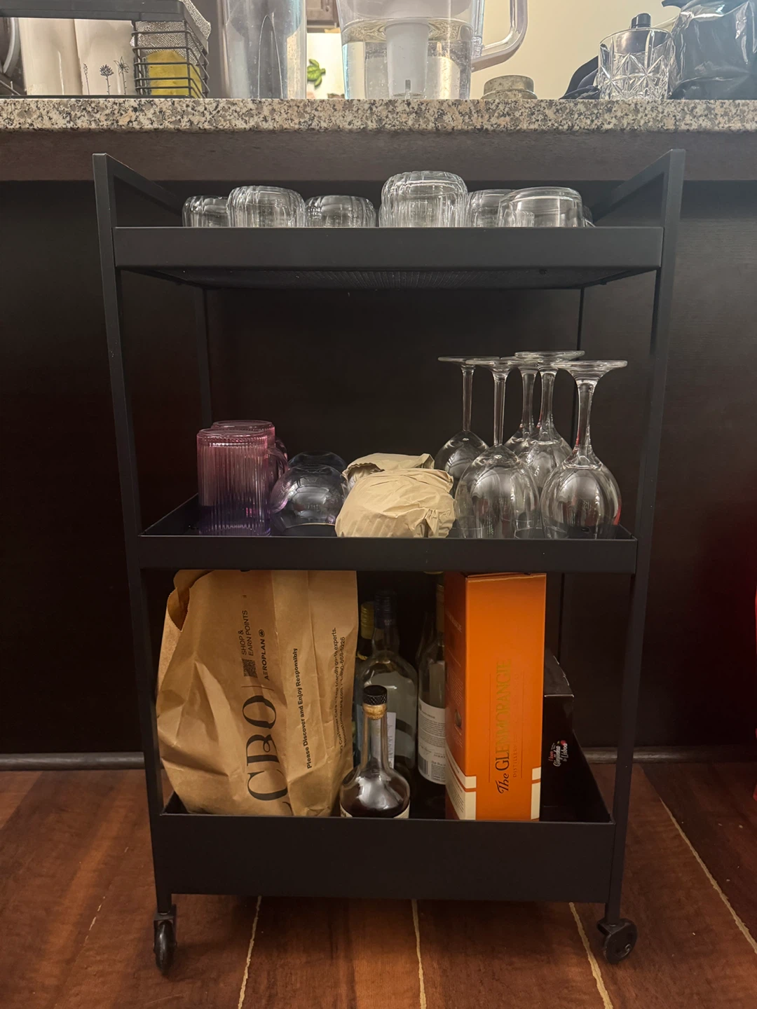 Black Bar Cart - photo 2
