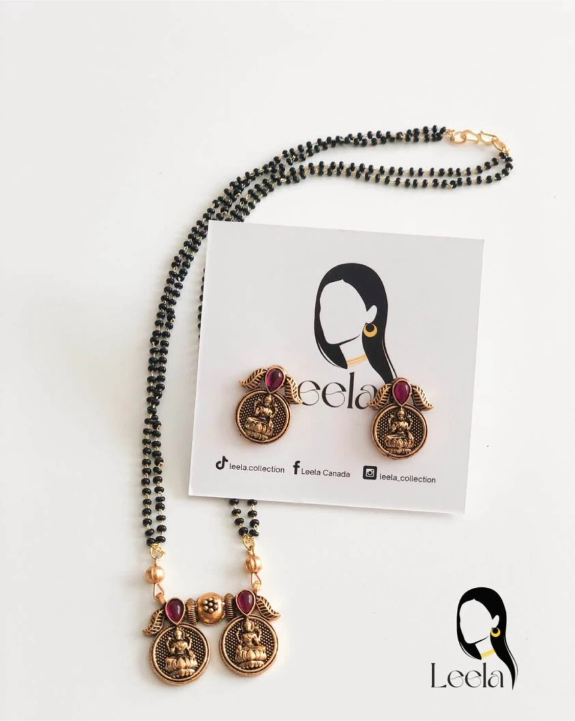 Mangalsutra Necklace & Earring Set