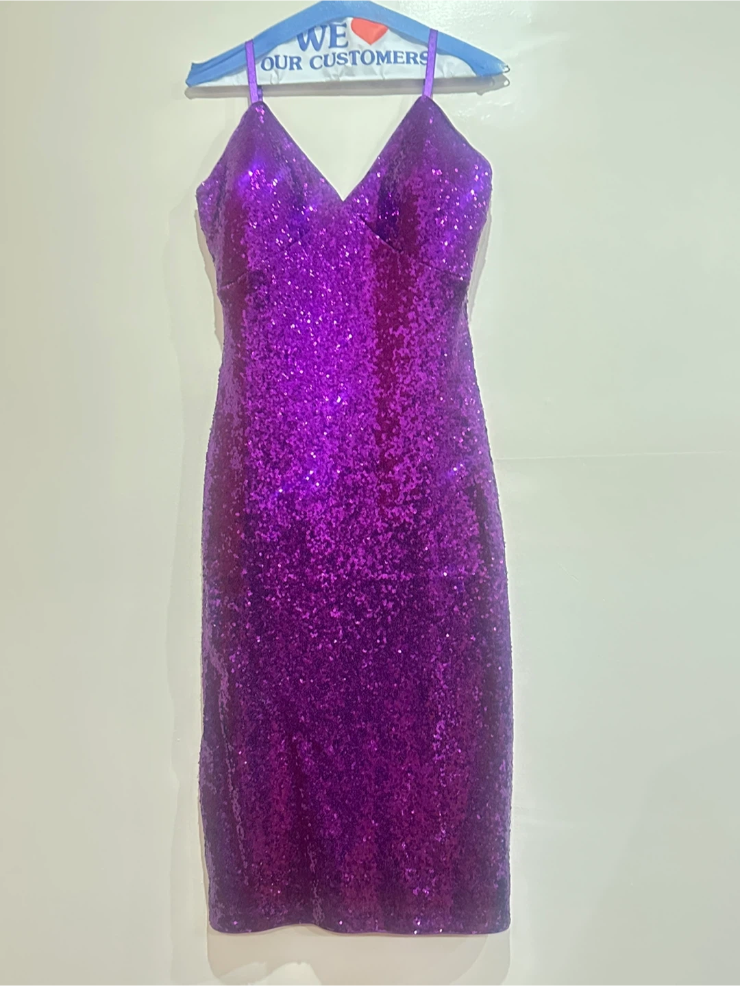 Guess Purple Sequin Dress - Size 4