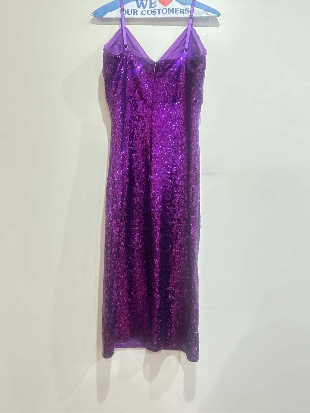 Guess Purple Sequin Dress - Size 4 - photo 2