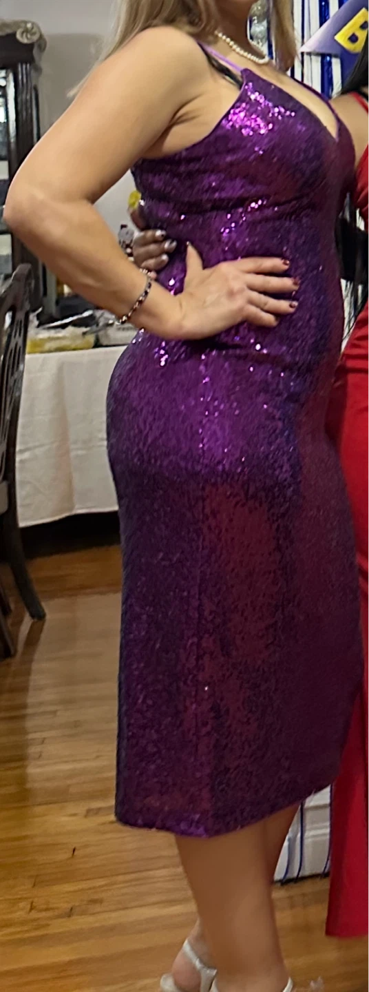 Guess Purple Sequin Dress - Size 4 - photo 5