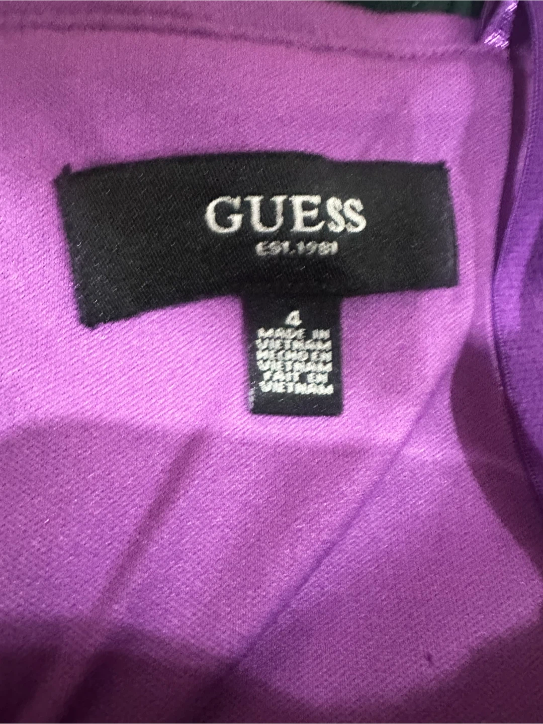 Guess Purple Sequin Dress - Size 4 - photo 4