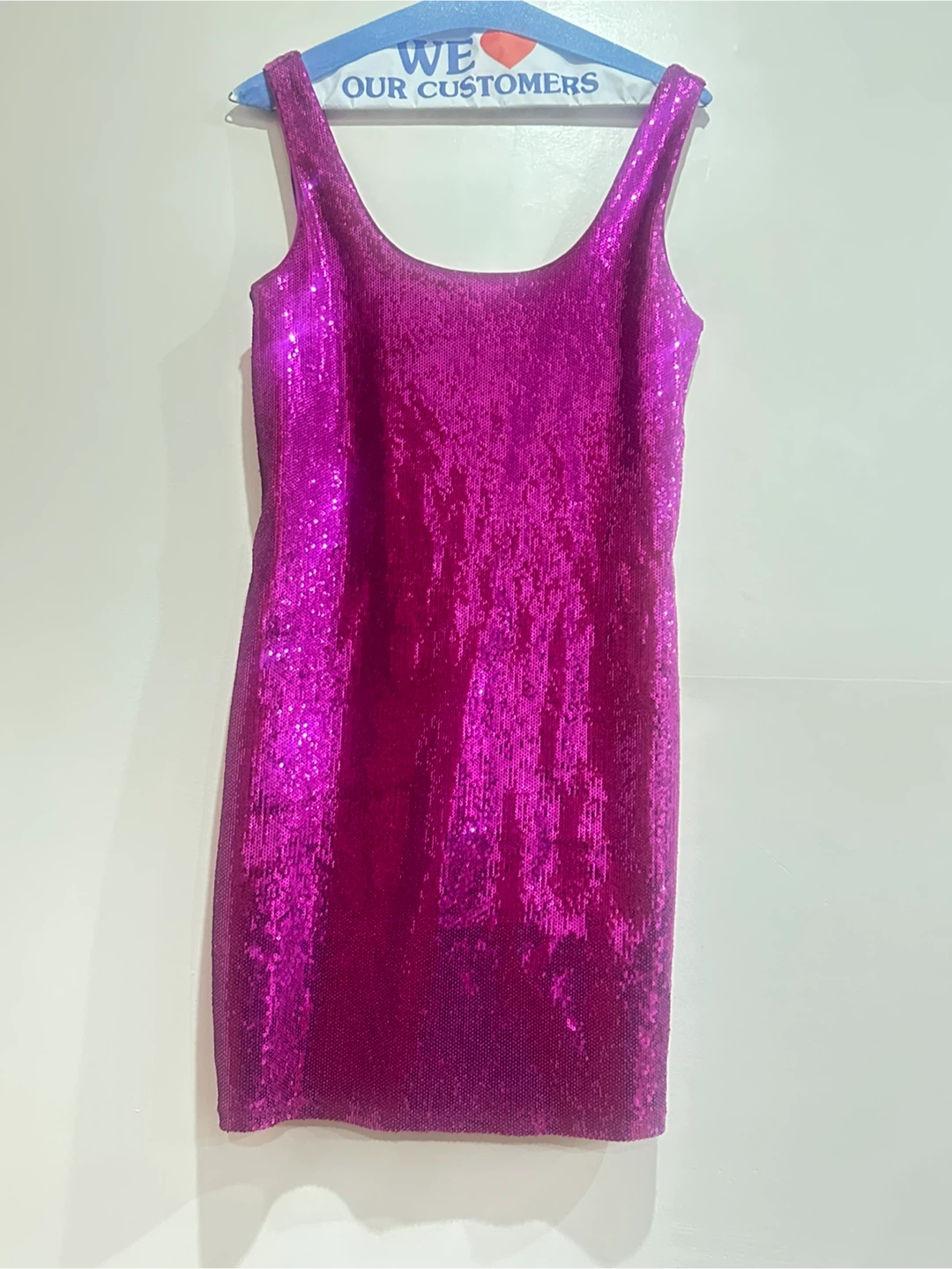 Express Pink Sequin Dress Size S
