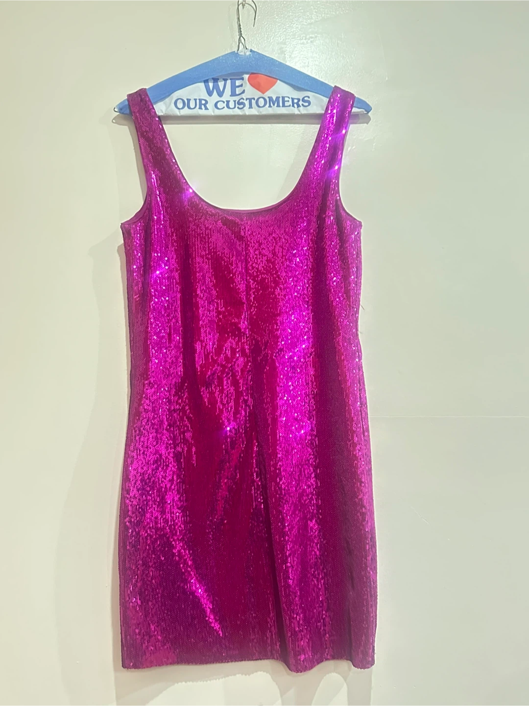 Express Pink Sequin Dress Size S - photo 3