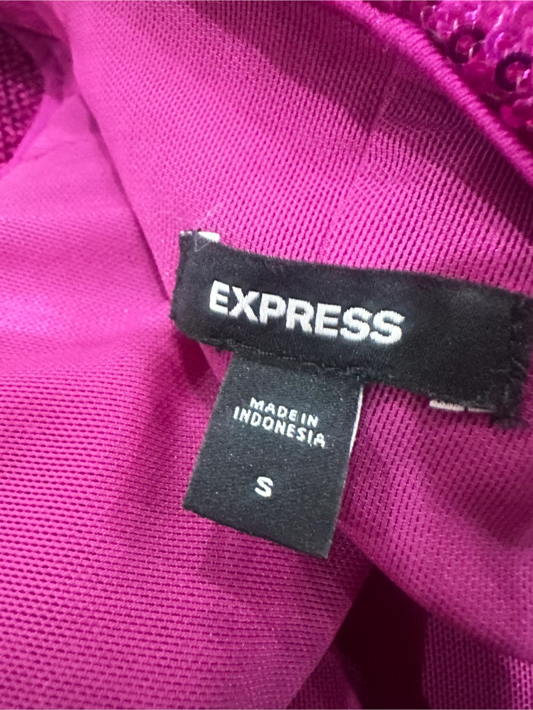 Express Pink Sequin Dress Size S - photo 4