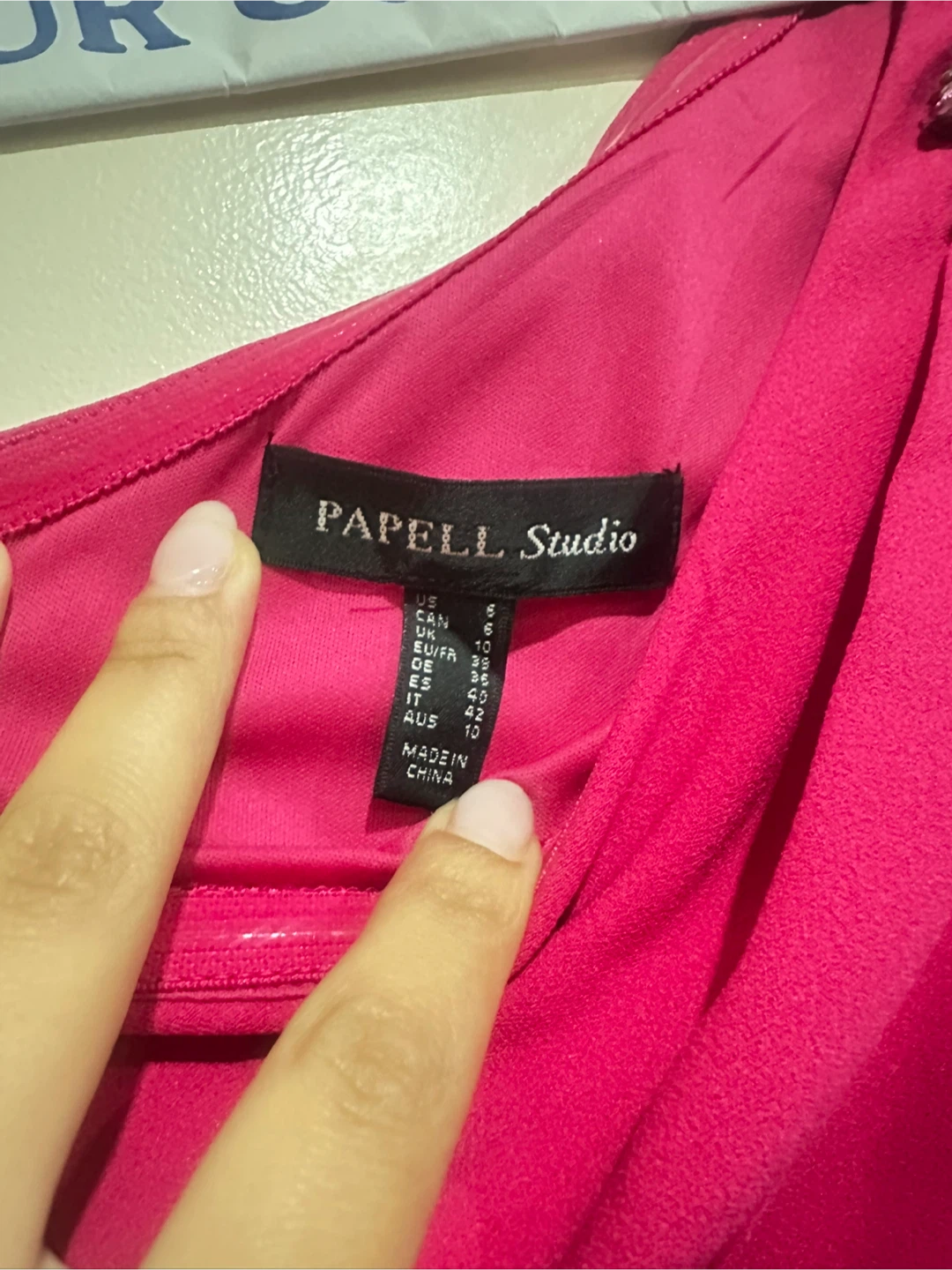 Papell Studio Hot Pink Dress - Size 6 - photo 4