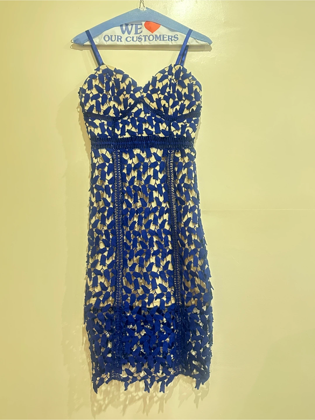 Lac Bleu Blue Lace Dress